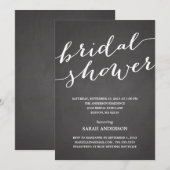 黒板シャワー | ウェディングシャワーの招待状 招待状 (正面/裏面)