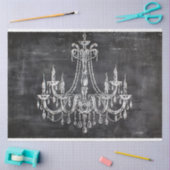 黒板シャンデリアのデコページ 薄葉紙 (クラフト)