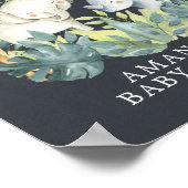 黒板ジャングルウェルカムベビーシャワーポスター ポスター (角)