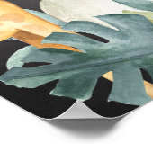 黒板ジャングル動物ベビーシャワーへようこそ ポスター (角)