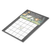黒板ジャングル動物ベビーシャワービンゴゲーム ノートパッド (アングル)