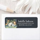 黒板ジャングル動物ベビーシャワー住所 シール (インサイチュ)