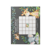 黒板ジャングル赤ちゃんシャワービンゴゲームメモ帳 ノートパッド (回転)