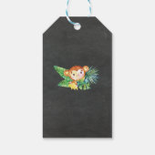 黒板ジャングル赤ちゃんシャワー好意ギフトラベル ギフトタグ (裏面)