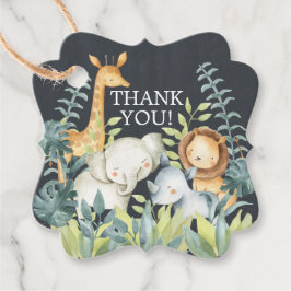 黒板ジャングル赤ちゃんシャワー好意ギフトラベル フェイバータグ