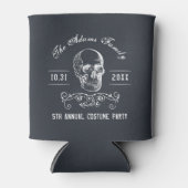 黒板スカルパーソナライズされたハローウィンパーティ 缶クーラー (正面)