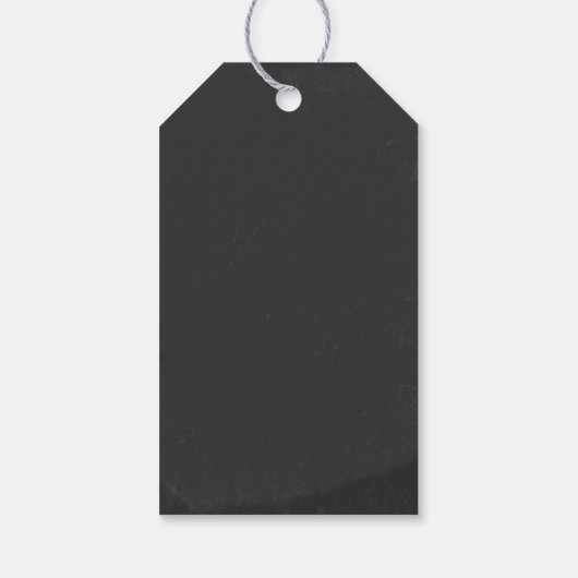 黒板スクロールフォントメリークリスマス ギフトタグ (裏面)