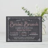 黒板スタイルのウェディング ブランシュ 招待状 シャワーパーティ (スタンド正面)
