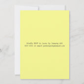 黒板スタイルのウェディング　レセプション　招待状のみ 招待状 (裏面)