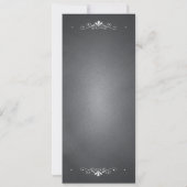 黒板スタイルの結婚式の受付メニューカード 招待状 (裏面)