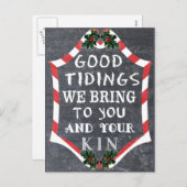 黒板スタイルクリスマスカード シーズンポストカード (正面/裏面)