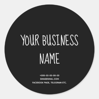 黒板スタイルスタイリッシュケーキ,ベーカリー,手作り ラウンドシール