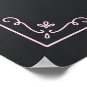 黒板スタイルブライダルシャワーポスター ポスター (角)