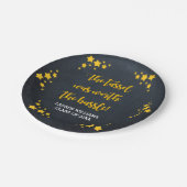 黒板スターズ卒業パーソナライズされた ペーパープレート (アングル)