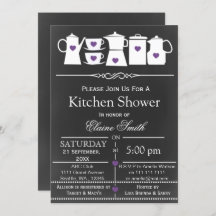 黒板ストックザキッチンブライダルシャワー招待状