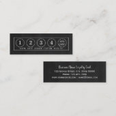 黒板ストリップ – ロイヤリティカード (正面/裏面)