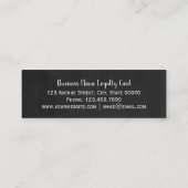 黒板ストリップ – ロイヤリティカード (裏面)