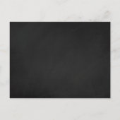 黒板ストリングライトウェディング日付を保存 案内ポストカード (裏面)