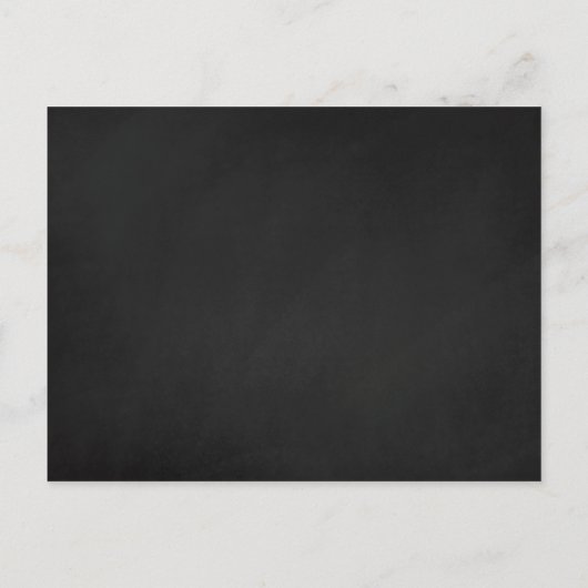 黒板ストリングライトウェディング日付を保存 案内ポストカード (裏面)