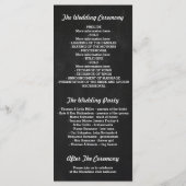 黒板ストリングライト結婚式 プログラム (裏面)