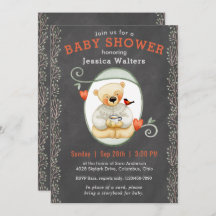 黒板ストーリーブックテディベア赤ちゃんシャワー