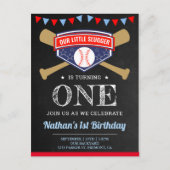 黒板スポーツ野球第1回パーティー インビテーションポストカード (正面)