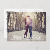 黒板セーブ・ザ・デート案内葉書 案内ポストカード (正面/裏面)