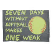黒板ソフトボールのない7日 枕カバー (正面)