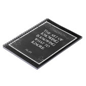 黒板タイポグラフィと感動的引用文 ノートブック (左側)