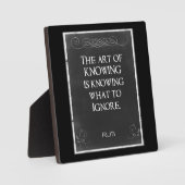 黒板タイポグラフィと感動的引用文 フォトプラーク (正面)