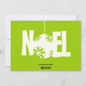 黒板タイポグラフィクリスマスフォトカード シーズンカード (裏面)