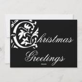 黒板タイポグラフィクリスマスフォトカード シーズンカード (裏面)