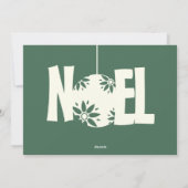 黒板タイポグラフィクリスマスフォトカード シーズンカード (裏面)