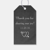 黒板タイポグラフィメッセージカード |愛は甘い ギフトタグ (裏面)