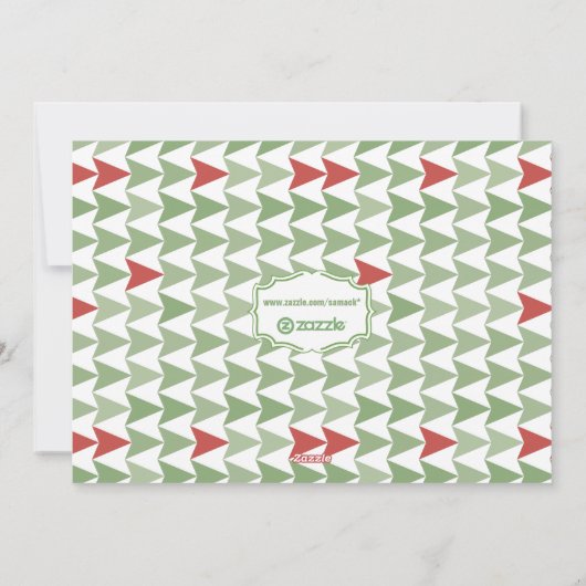 黒板タイポグラフィメリークリスマスフォトカード シーズンカード (裏面)