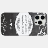 黒板タイポグラフィーのウェディング Case-Mate iPhoneケース (裏面 (横))