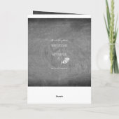 黒板タイポグラフィ白黒クリスマスカード シーズンカード (裏面)