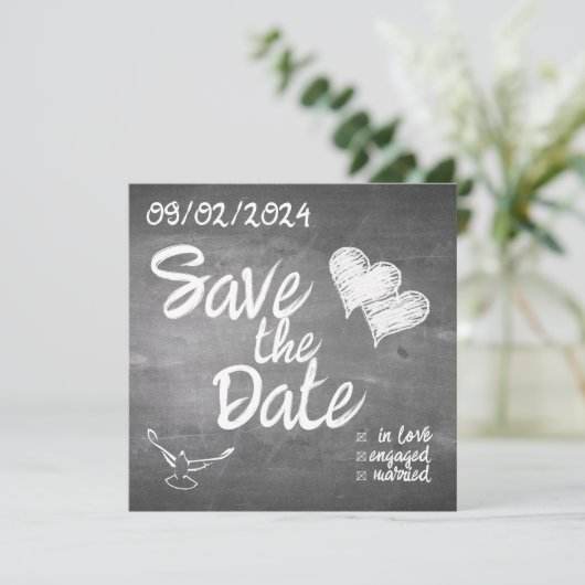 黒板タイポグラフィ結婚発表 (スタンド正面)