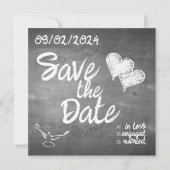 黒板タイポグラフィ結婚発表 (正面)