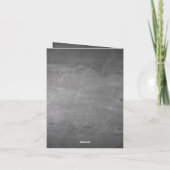 黒板タイポグラフィ結婚発表 カード (裏面)