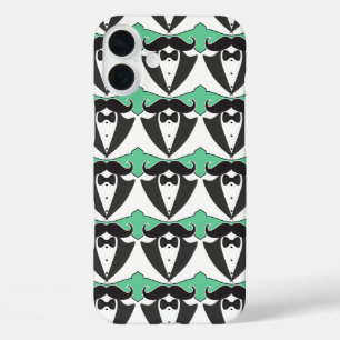 黒板タキシード・ムスタヒー結婚ズ iPhone 16 PLUSケース