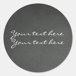 黒板チョークカスタム党スティッカー好き ラウンドシール