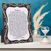 黒板チョークボードのDesiderata フォトプラーク (側面)