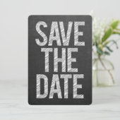 黒板チョークボード Save the Date タイポグラフィ セーブザデート (スタンド正面)