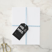 黒板チョーク氏ミセス結婚婚約 ギフトタグ (より糸付き)