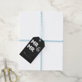 黒板チョーク氏MRゲイ結婚婚約 ギフトタグ (より糸付き)