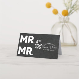 黒板チョークMR & MRゲイのテーブ結婚ル席 プレイスカード