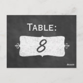 黒板テーブル番号 ポストカード (裏面)