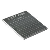黒板テーマのメモ ノートパッド (アングル)
