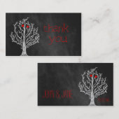 黒板テーマサンキュービジネスカード 名刺 (正面/裏面)